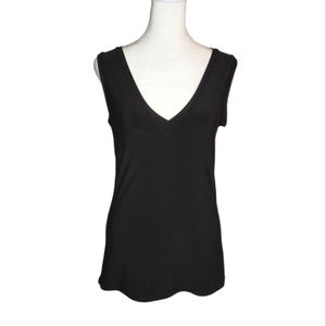 NEW Last Tango Black V Neck Jersey Tank Size Small